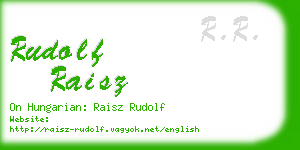 rudolf raisz business card